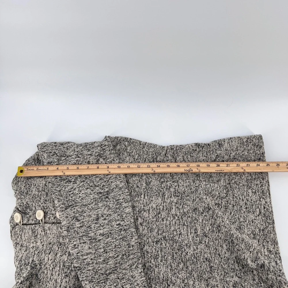 Columbia Womens Grey Marl Cowl Neck Button‎ Fleece Sweater Pullover Hood Large L
